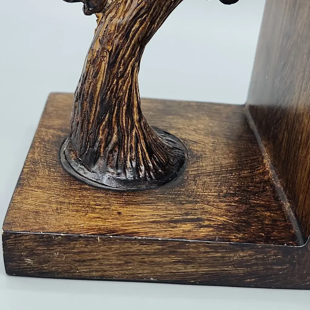 Birds on Branch Bookends - Resin Unique & Sturdy 7
